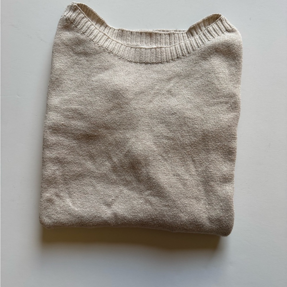 Old Navy Cream Crew Neck Sweater
